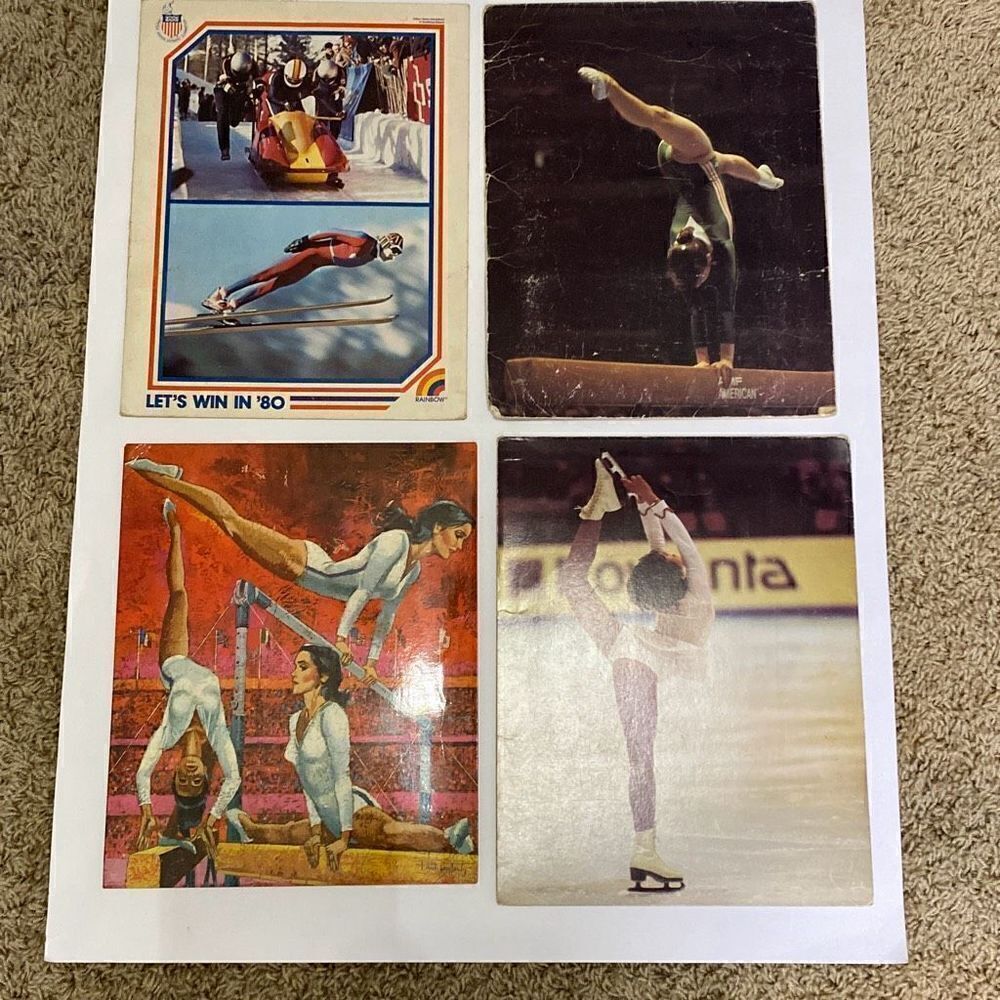 Lot 4 1980 Mead pocket portfolio folder Olympics